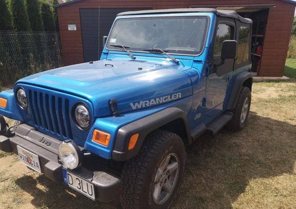 Jeep Wrangler cena 59500 przebieg: 281280, rok produkcji 2002 z Jabłonowo Pomorskie małe 79